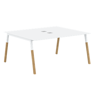 Переговорный стол FORTA Белый-Белый-Бук FWST 1513 (1580x1346x733) в Самаре