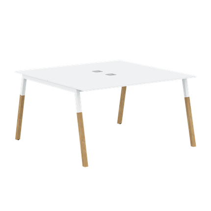 Стол для переговоров FORTA Белый-Белый-БукFWST 1313 (1380x1346x733) в Самаре - изображение