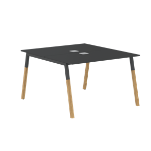 Стол для переговоров FORTA Черный Графит-Черный Графит-Бук  FWST 1113 (1180x1346x733) в Самаре