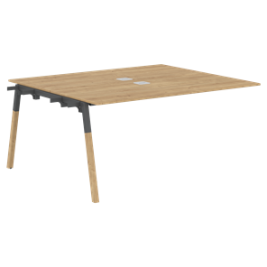 Переговорный стол FORTA Дуб Гамильтон-Черный графит-Бук FIWST 1513 (1580х1346х733) в Самаре