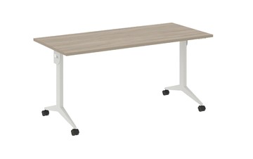 Складной мобильный стол X.M-4.7, Металл белый/Дуб Аттик в Самаре