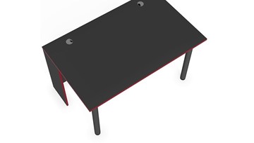 Стол компьютерный SKILLL SSTG 1385.1 , (1360x850x750), Антрацит/ Красный в Самаре - предосмотр 3
