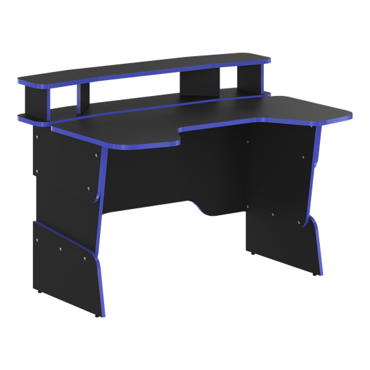 Компьютерный стол SKILLL STG 1390, Антрацит/ Дельфт (Синий) в Самаре - изображение 1