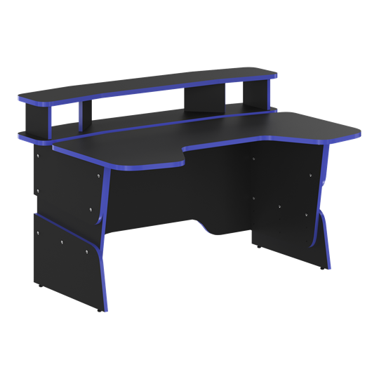 Компьютерный стол SKILLL STG 1390, Антрацит/ Дельфт (Синий) в Самаре - изображение 2