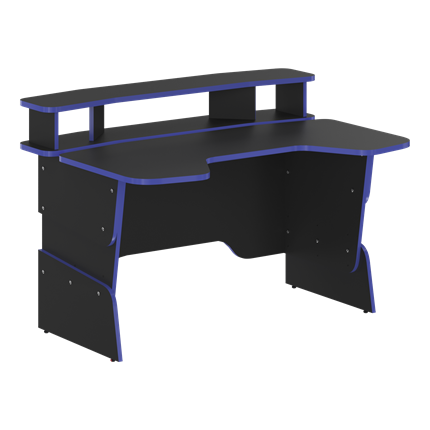 Компьютерный стол SKILLL STG 1390, Антрацит/ Дельфт (Синий) в Самаре - изображение