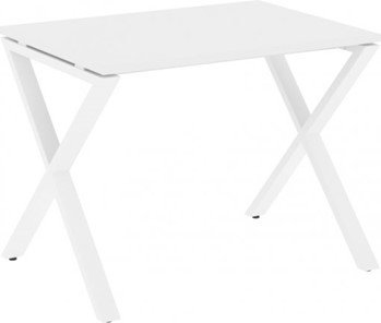 Письменный стол Loft VR.L-SRX-2.7, Белый Бриллиант/Белый металл в Тольятти