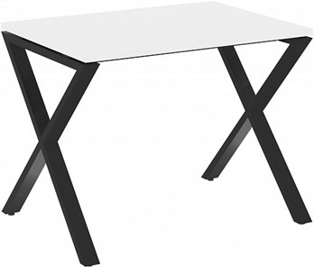 Стол на металлокаркасе Loft VR.L-SRX-2.7, Белый Бриллиант/Черный металл в Самаре