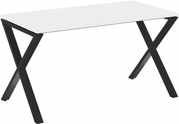 Письменный стол Loft VR.L-SRX-3.7, Белый Бриллиант/Черный металл в Тольятти