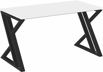 Письменный стол Loft VR.L-SRZ-3.7, Белый Бриллиант/Черный металл в Самаре