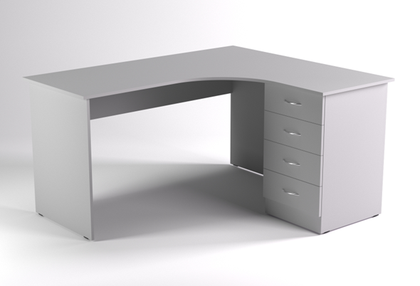 Офисный стол СТП.15.13.6, Серый в Самаре - изображение