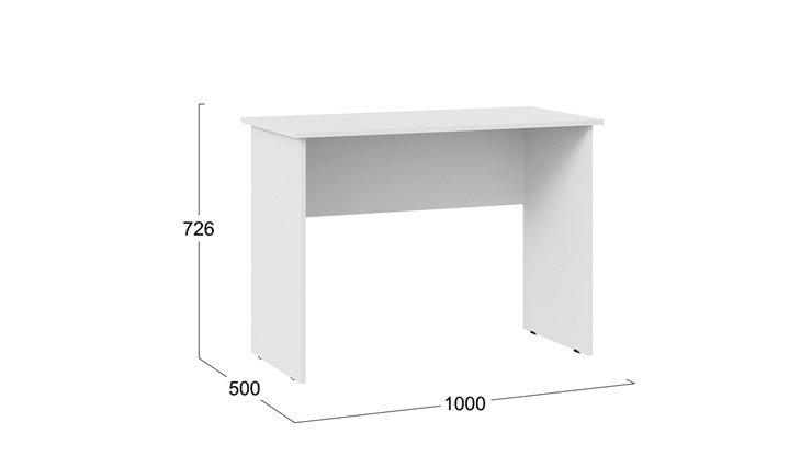 Стол письменный Тип 14, 1000 (Белый Ясень) в Самаре - изображение 2