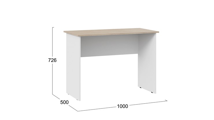 Стол Тип 14, 1000 (Дуб Сонома/Белый Ясень) в Самаре - изображение 2