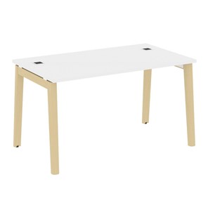 Стол для руководителя Onix Wood Direct OW.SRR-3.8, Белый Бриллиант/Дуб Светлый в Самаре