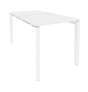 Офисный стол на металлокаркасе O.MP-D.RS-2.0.8 Белый/Белый бриллиант в Самаре