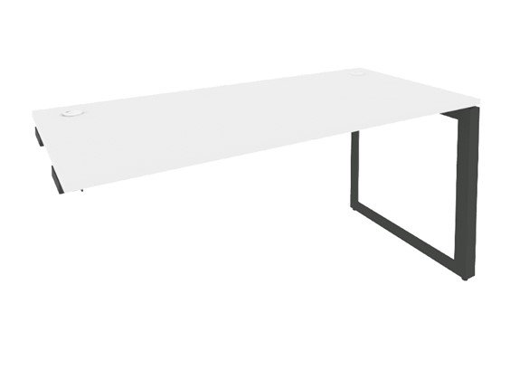 Стол приставной O.MO-SPR-4.8 Антрацит/Белый бриллиант в Самаре - изображение