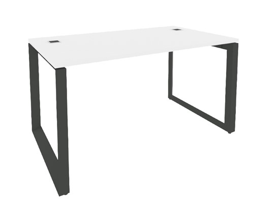 Стол на металлокаркасе O.MO-SRR-3.8, Антрацит/Белый в Самаре - изображение