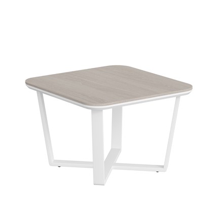 Журнальный стол LINE Дуб-серый-белый СФ-571608.1 (750х750х500) в Самаре - изображение