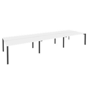 Офисный стол на металлокаркасе O.MP-D.RS-6.4.7 (Антрацит/Белый бриллиант) в Самаре
