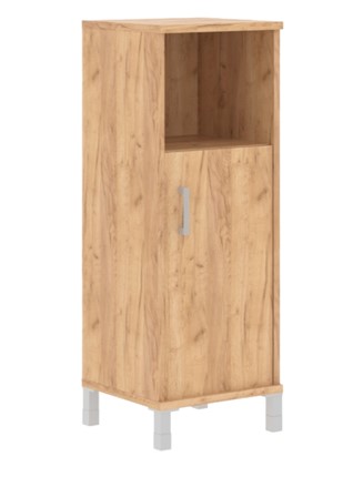 Шкаф для офиса Born В 421.2 R правый колонка средняя с глухой малой дверью 475х450х1286 мм, Дуб Бофорд в Самаре - изображение