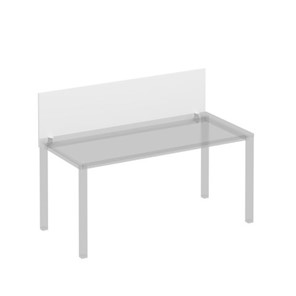 Экран для стола 160 на белом каркасе с кронштейнами Комфорт КФ, белый премиум (160x45x1.8) К.Б 843 в Тольятти