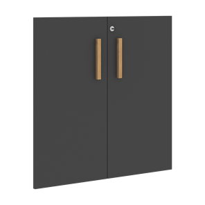 Низкие двери для шкафов с замком FORTA Черный ГрафитFLD 40-2(Z) (794х18х766) в Тольятти