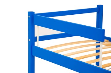 Защитный бортик для детской кровати Skogen синий в Самаре