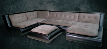 П-образный диван Эвелина со столом-пуфом в Тольятти