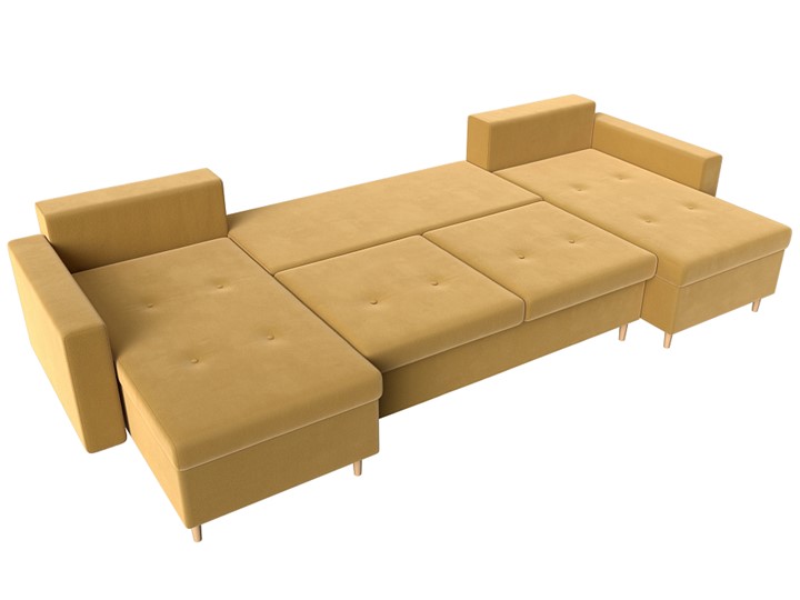 П-образный диван Белфаст, Желтый (Микровельвет) в Самаре - изображение 2