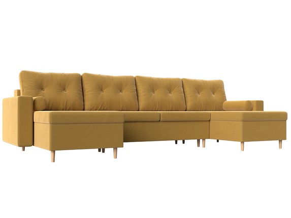 П-образный диван Белфаст, Желтый (Микровельвет) в Самаре - изображение