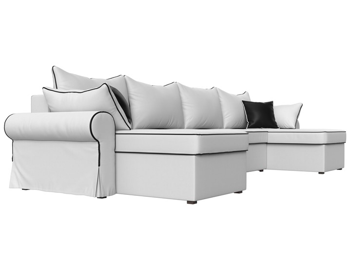 Большой П-образный диван Элис, Белый (экокожа) в Самаре - изображение 4