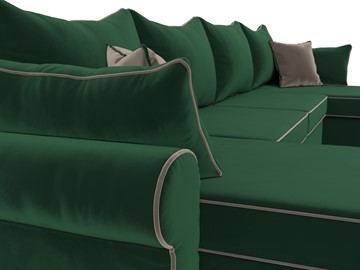 Большой П-образный диван Элис, Зеленый (велюр) в Самаре - предосмотр 5