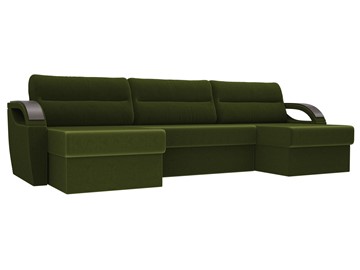 П-образный диван Форсайт, Зеленый (микровельвет) в Тольятти