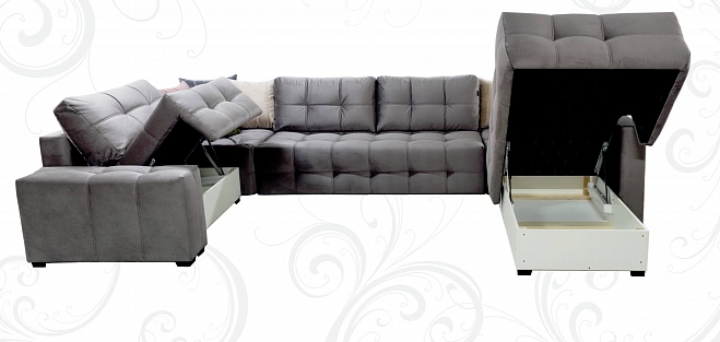П-образный диван Италия 405х230х255х80 в Тольятти - изображение 2
