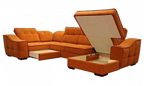 Угловой диван N-11-M (П1+ПС+УС+Д2+Д5+П1) в Самаре - изображение 1