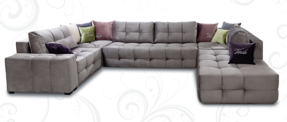 П-образный диван Италия 405х230х255х80 в Тольятти - изображение