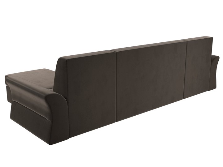 Большой П-образный диван Клайд, Коричневый (Велюр) в Самаре - изображение 4