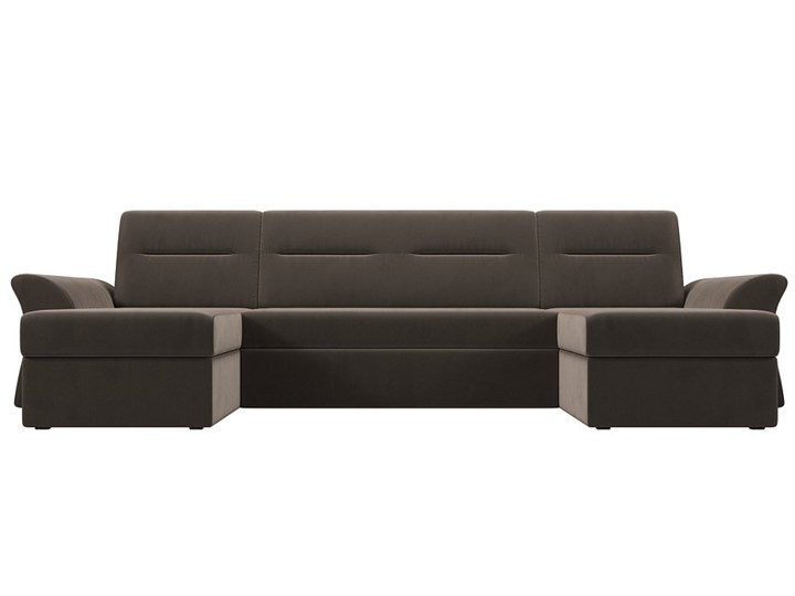 Большой П-образный диван Клайд, Коричневый (Велюр) в Самаре - изображение 7
