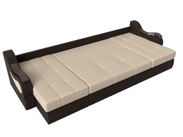 П-образный диван Меркурий П, Бежевый/коричневый (экокожа) в Самаре - предосмотр 5
