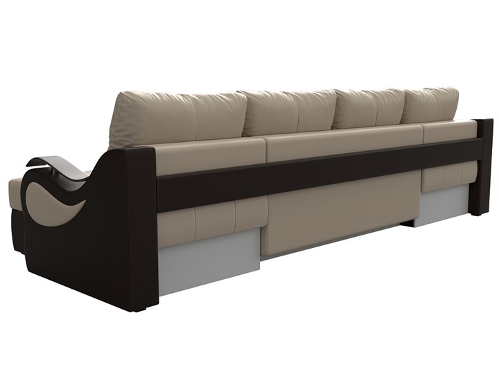 П-образный диван Меркурий П, Бежевый/коричневый (экокожа) в Самаре - изображение 7