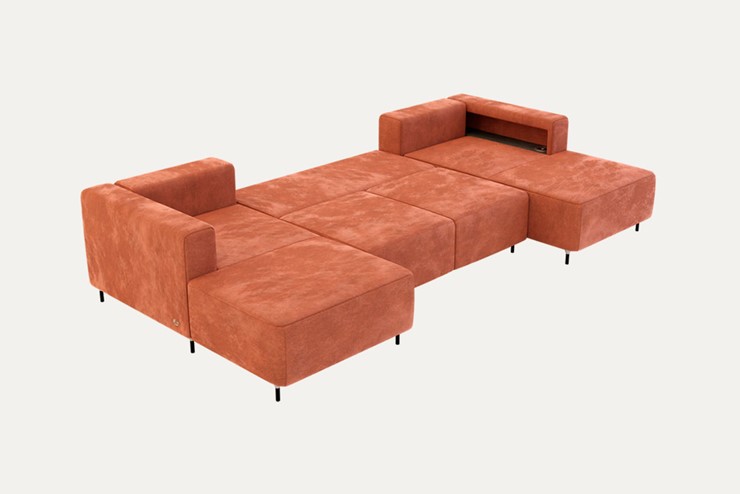П-образный диван P-0-M П ( П1+Д5+Д2+Д5+П1) в Тольятти - изображение 1