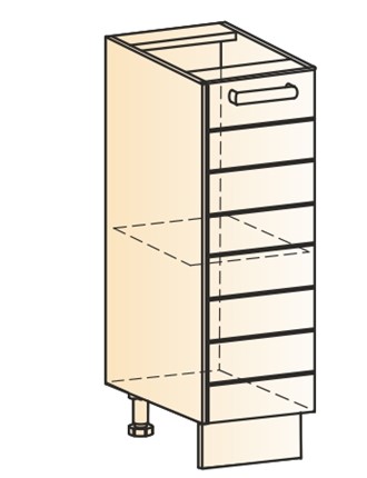Кухонная тумба Виктория L200 (1 дв. гл.) в Самаре - изображение