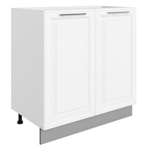 Шкаф рабочий Мишель L800 (2 дв. гл.) эмаль (белый/белый) в Самаре