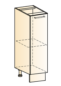 Шкаф рабочий Яна L150 (1 дв. гл.) в Самаре