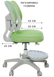 Кресло детское Holto-22 зеленое в Самаре - предосмотр 3