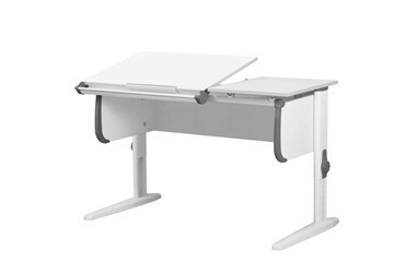 Детский стол-трансформер 1/75-40 (СУТ.25) белый/белый/Серый в Тольятти - изображение 1