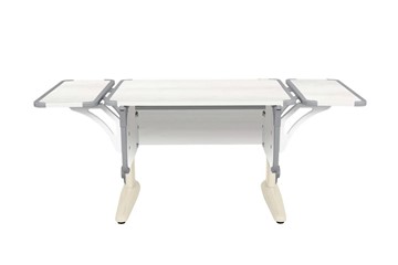 Детский стол-трансформер 4/75 (СУТ.41) + Polka_b 4/550 (2 шт) Рамух белый/бежевый/серый в Самаре