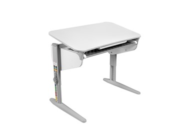 Детский стол-трансформер 5/100 (СУТ. 46) Белый/Серый/Серый с лотком в Самаре