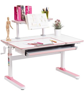 Растущий стол Rifforma - 100А, Белый + Розовый в Сызрани
