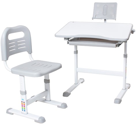 Детский стол-трансформер RIFFORMA SET-17A, серый в Самаре - изображение