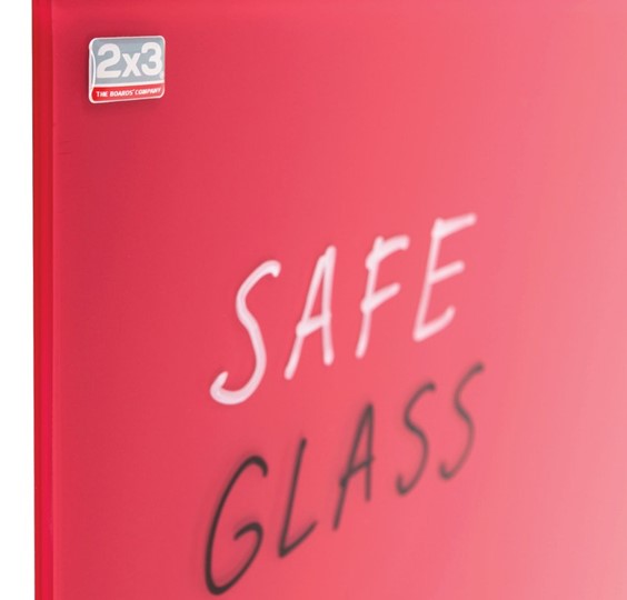 Доска магнитно-маркерная стеклянная 2х3 OFFICE TSZ86 R, 60x80 см, красная в Самаре - изображение 1